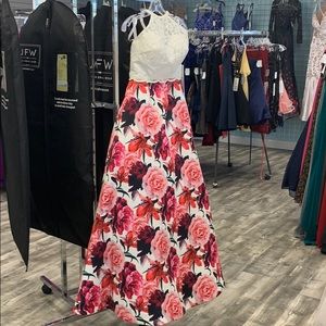Rachel Allan Floral Prom/Special Occassion Dress